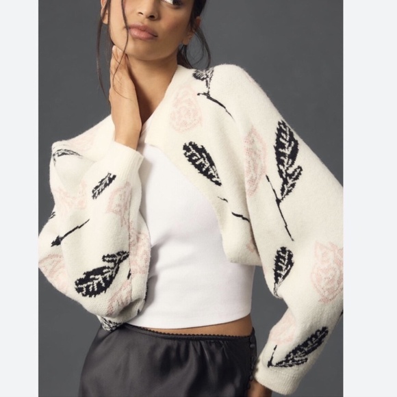NWT Anthropologie Maeve Printed Shrug - Picture 1 of 4